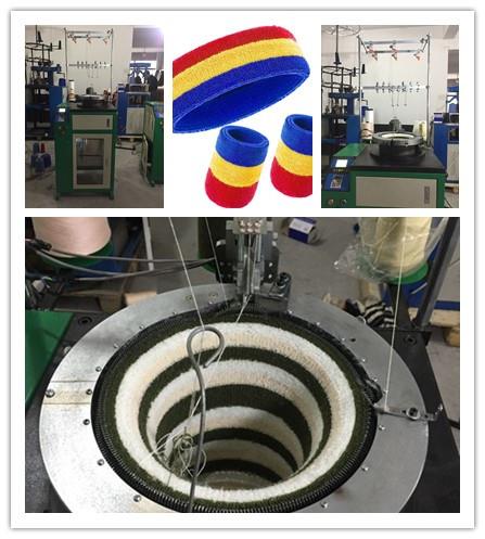 terry sports headband knitting machine